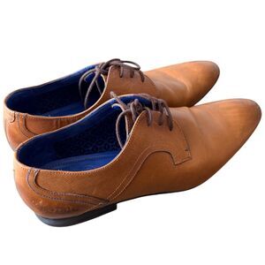 Ted Baker Pelton Oxford Shoes Brown Leather Mens 9.5 US EU42